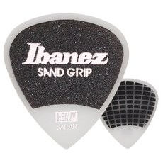 아이바네즈 그립 위저드 샌드그립 기타피크 PA16HSG-WH 숏 티어드롭 헤비 1.0mm (1개), 1개