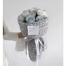 Floraflower香風寶寶藍俄羅斯永生花花束〖熱銷花束〗情人節告白畢業質感禮物