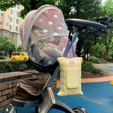 馬卡龍色系 濕紙巾收納袋 附提把, 黃色, 1個