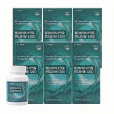 철갑상어 콘드로이친 1200 C6S 6형 뮤코다당단백 소연골 식약청 인증 HACCP, 6개, 60정