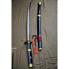 全金屬1:1真實還原海賊王索隆閻魔刀（黑紫兩款）航海王動漫cosplay道具附支架