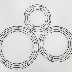 원형 철제 리스틀 꽃리스 라피아재료 리스만들기 프레임 소품 S 20cm, M/26cm