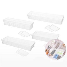 경희의마실 서랍정리함 수납정리트레이, 투명, 1개, 2