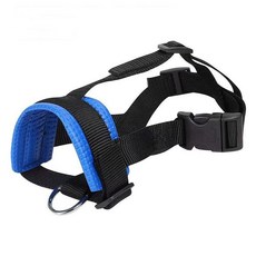 新款現貨狗嘴套 可調節防咬防叫防誤食狗狗口罩寵物用品批發, 1個, 藍色:S