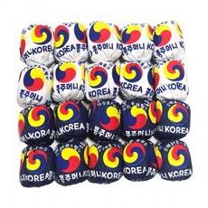 콩주머니 오자미 오재미 전통놀이 SET 5p 콩주머니던지기 빈백소파 활용 가능, 개 (1개입)