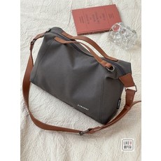 托特包单肩包輕便大容量手提韓式帆布簡約女士防水男肩背包, 黑色