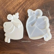 신상품개 크리스마스 트리 장식품 석고 콘크리트 레진 몰드 천사 사랑 실리콘 공예, 기본, 3. A8