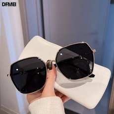 DFMEI 顯瘦防曬防紫外線潮流墨鏡女大臉韓版開車太陽鏡新款高級感無