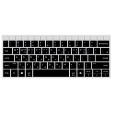 파인피아 2026 HP 엘리트북 630 elitebook 830 G11 문자인쇄 한글 키스킨 13.3인치, 1개, 블랙(630 G11)