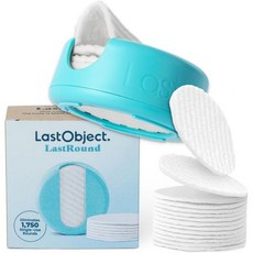 라스트 라운드 재사용 가능한 메이크업 리무버 패드 - 세안 가능한 친환경 재사용 가능한 면 라운드 7가지 - 페이셜 클렌징 및 아이 메이크업 제거를 위한 지속 가능하고 부드러운, Turquoise, Normal