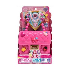 반지 팔찌 보관하기 핸드백 유아기관 생일선물 소꿉놀이 조카선물 소품가방, 1개, 핑크