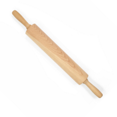 너도밤나무 원목 밀대 베이킹 반죽 롤링핀 대형, 1개