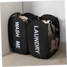 이동식 빨래바구니 틈새 바구니 세탁바구니 빨래 수거함 분리수거함, 블랙