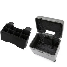 상단 개폐형 여행용 캐리어 18/20인치 기내 반입용 트롤리 가방 알루미늄 합금 프레임 잠금장치 롤링 러, 02 18", 01 grey with liner