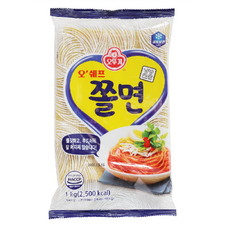 오뚜기 오쉐프 쫄면, 4개, 1kg