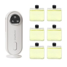 HK sell 시에트 스마트 전자 디퓨저 USB 충전식 7단계 자동분사 미스트, 디스펜서+샹그릴라 6개, 45ml, 1개