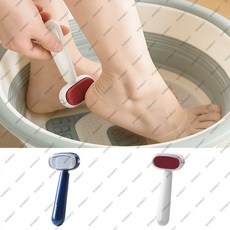 멀티 풋 파일 가정용 발 뒤꿈치 각질 제거기 숨김형 블레이드 안전 피부 손상 없음, 1개-블루+1개-화이트, ZACN-0238