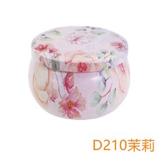 香氛蠟燭 鐵罐裝, 1個, 鐵罐香薰蠟燭-D210茉莉