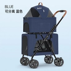 대형견 웨건 개모차 카트 12kg 산책용 접이식 펫 반려동물, J. Bello Blue 10kg 상부 하중, J. Bello Blue 10kg 상부 하중
