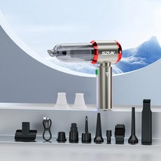 차량용 무선 초강력 청소기 SZUK 자동차 진공 휴대용 청소 기계 강력한 흡입 985000Pa 미니, 2)Max Red 2hapa