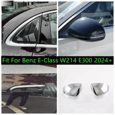 벤츠 E클래스 W214 E300 24-25 리어 윈도우 루버 사이드미러 도어 핸들 커버 호환, 사이드 도어 핸들