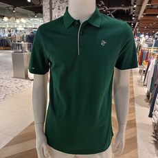 루이까스텔 남성 깔끔한 싱글 마이 파이핑 반팔 카라티