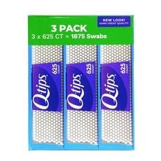 Q-tips 棉花棒 3入組 1875支, 3個, 625個裝