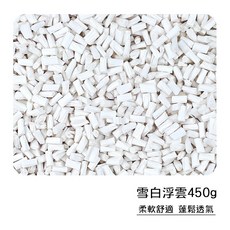 懶懶喵 軟糖紙粒 倉鼠紙粒 無塵紙粒 無塵墊料 吸水紙粒 倉鼠紙墊料 低敏 無粉塵 蜥蜴 守宫 蛇, 1個, 雪白浮雲450g