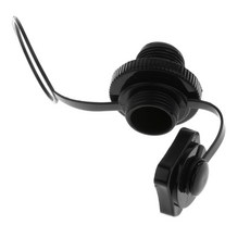 shangren 풍선 에어록 나선형 공기 밸브 플러그 카약 보트 카누 용 교체 나사 유형, 플라스틱, 블랙