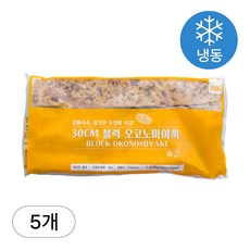 [인생건어물] 대왕 블럭 오코노미야끼 1050g 5봉 밀키트 대용량 업소용, 5개, 1.05kg