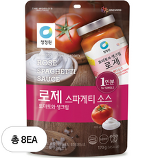 청정원 로제 스파게티 소스, 170g, 8개