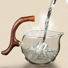 Lazy Kungfu 드립 찻주전자 부품 및 액세서리 내열성 티 세트 자석 물 흐름용 반자동 유리 슈트 나무 세트(FubaobaohuiGongCup), Lazy Kungfu 드립 찻주전자 부품 및 액세서리,