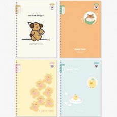 플유 팬피아 초등노트 넓은칸 알림장 스프링 공책 랜덤 1권 새학기준비물 저학년 준비물, 1개, 상세페이지 참조