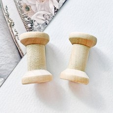 헤세드 (4p) 미니 원목 나무실패 우드보빈 소품 3종, 3cm, 4개