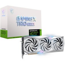MSI GeForce RTX 4070 Ti GAMING X TRIO WHITE 12G, 단일옵션