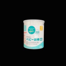日本新版本 嬰兒棉花棒 清潔 沾黏棉花棒, 1個, 貝親細軸嬰兒棉花棒 200支, 200