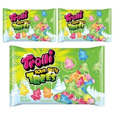 트롤리 사우어 브라이트 트리 구미 캔디, 3개, 255g