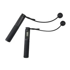 成功 智能電子計數無線跳繩(黑、粉、藍) LED螢幕、可計時、計次、卡路里, 無線條繩-黑色, 1個