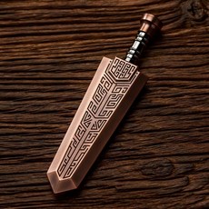 古風武器解壓玩具 指玩西風劍兵器模型 玩吾樂誌模型手辦 刀劍古代兵器 男友禮物, 1個, 玫瑰金色  長度約6cm 不可拆卸, 玫瑰金色