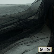 軟網紗 蚊帳布料 網紗面料 駝色, 黑色, 1米價