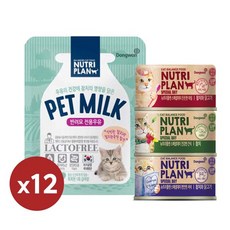 동원 뉴트리플랜 펫밀크(반려묘)+스페셜데이 랜덤증정 간식, 펫밀크, 12개