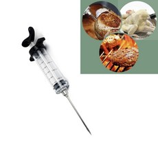 두론샵 마리네이드 양념 주사기 인젝터 블랙 스텐 조리기구 바늘주입기