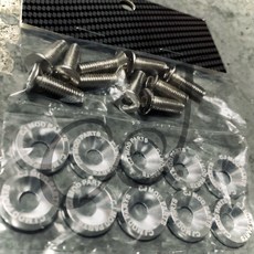 CJ Ebike m6螺絲 CNC 車殼螺絲 M6螺絲, 1個, Silver 銀