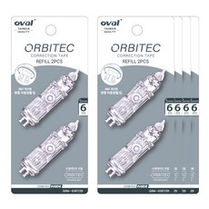 OVAL 오발 수정테이프 5mm*6m 리필 2p*5개+사은품(사라사마크온 볼펜1), 2p*5개 (오발 리필)