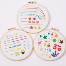 십자수 키트 초보자 프랑스 수놓기 패키지 태교 공예 핸드메이드 패브릭 활동 실내, S231 3종세트