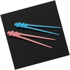 DSGS 곰돌이 어린이젓가락 어린이양손젓가락, 핑크