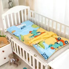 幼兒園午睡墊寶寶床褥透氣墊被兒童床墊, 草莓奶牛【墊套+墊芯】,60x120cm, 1個