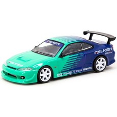 자동차 다이캐스트 모형 자동차 다이캐스트 프라모델 자동차 다이캐스트 피규어 실비아 (S15) 버텍스 RHD (우핸드 드라이브) 그린 앤 블루 글로벌64 시리즈 1/64 다이캐스, 자동차 다이캐스트 모형 자동차 다이캐스트 프라모델 자동