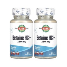 칼 베타인 Betaine HCl 100정 2개 칼슘 펩신