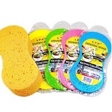 프레소 스펀지 6p 색랜덤 거품세차